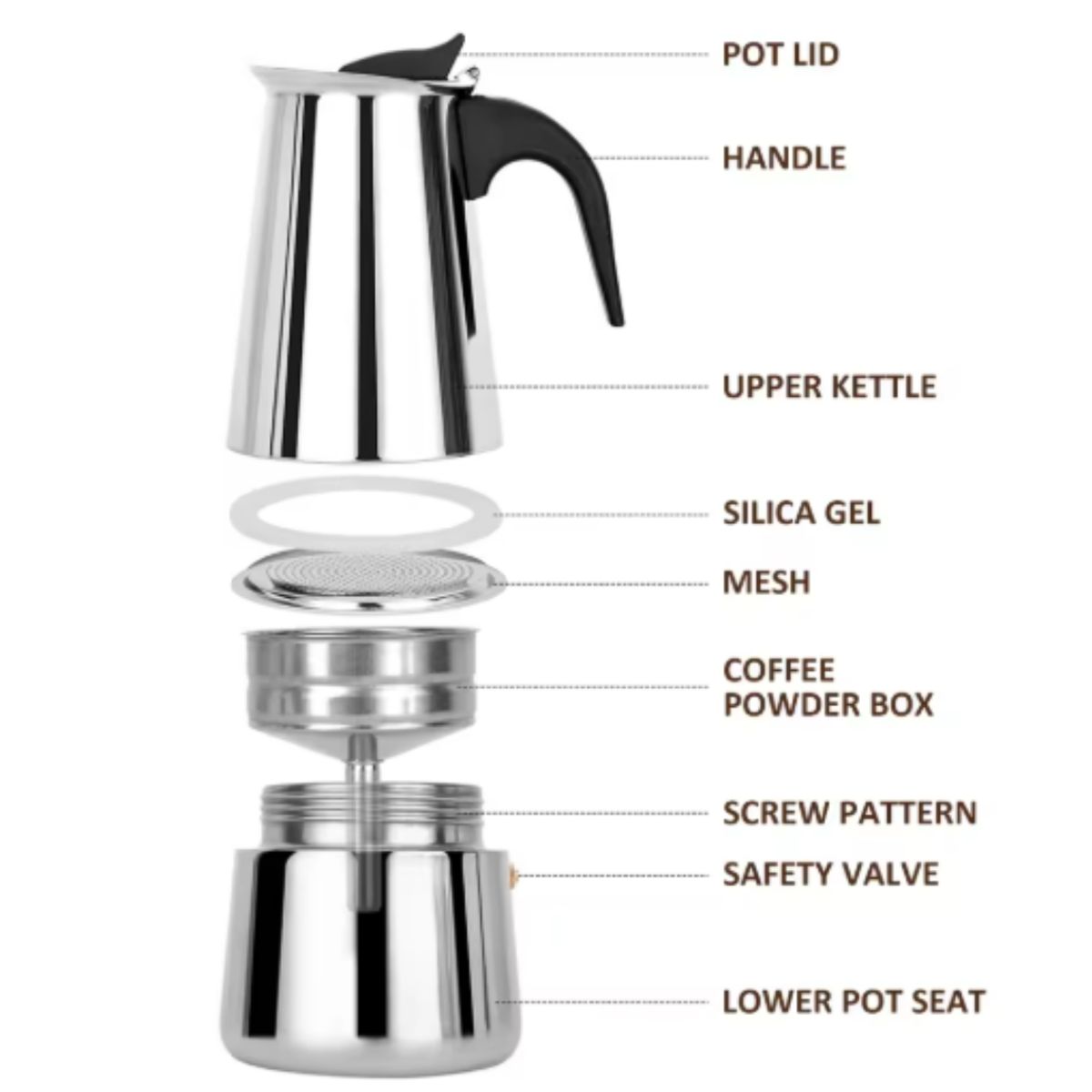 GENERAL - Cafetera Italiana - 6 tazas