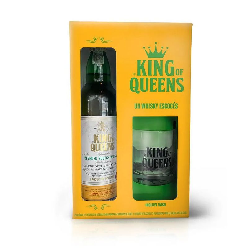 GENERICO - WHISKY KING OF QUEENS + OBSEQUIO VASO