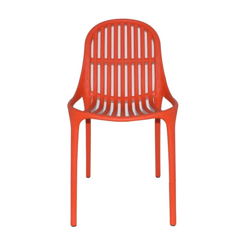 ERGONOMUS - Silla Plástica Ergonomus Varillada de Polipropileno Naranja