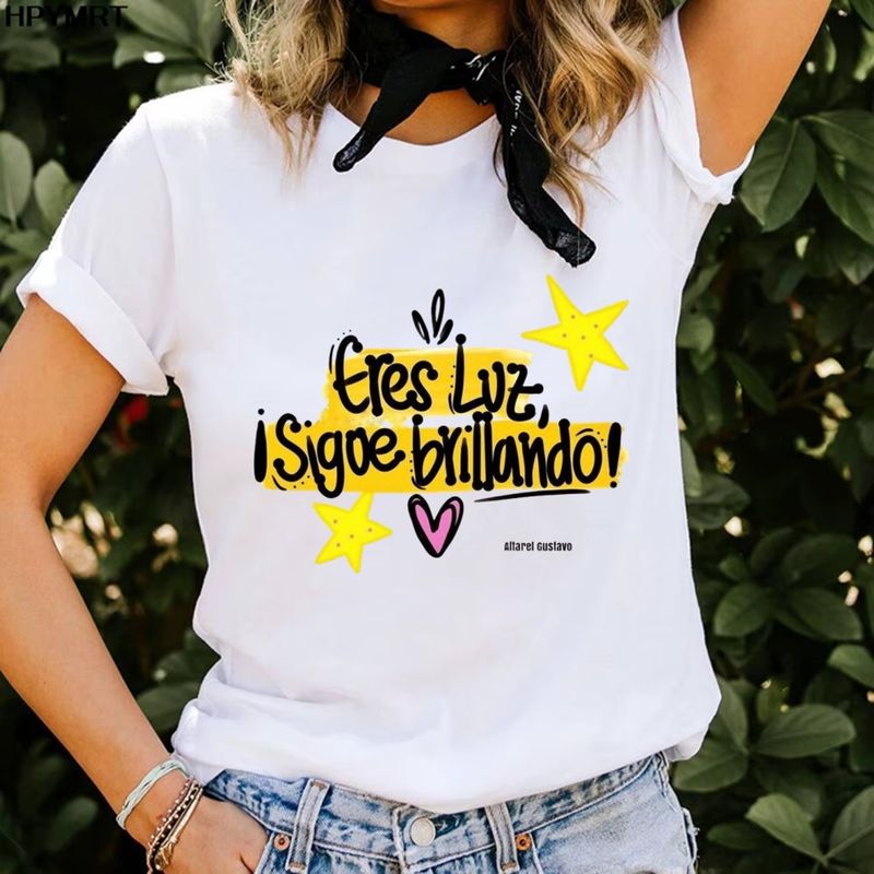 ISMI - Camiseta Mujer Polialgodón Manga Corta Ismi