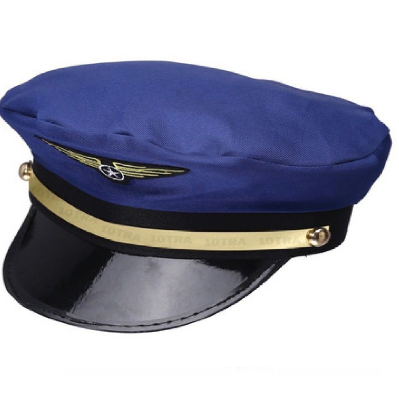 GENERICO - Gorra Kepis Marinero Capitan Piloto Aviador Sombrero azul