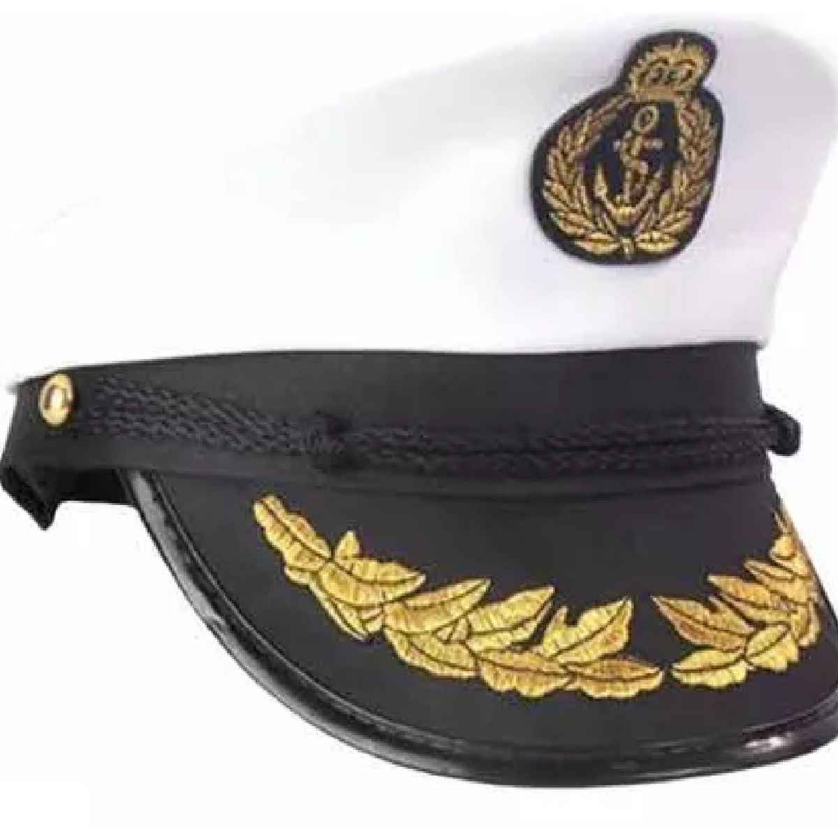 GENERICO - Gorra Kepis Marinero Capitan Piloto Aviador Sombrero blanco