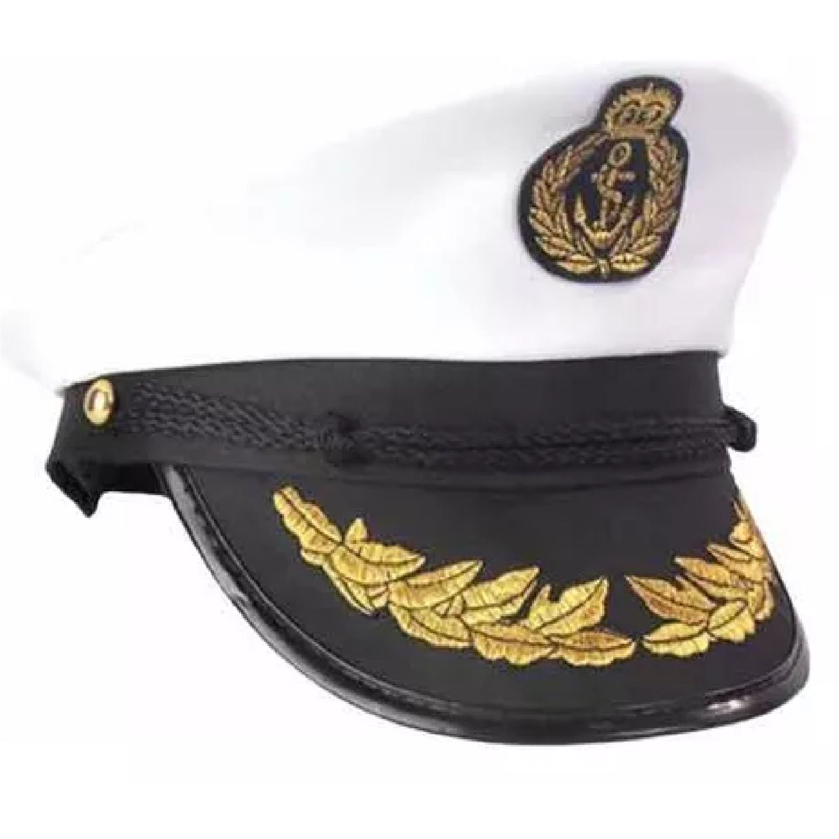 GENERICO - Gorra Kepis Marinero Capitan Piloto Aviador Sombrero blanco