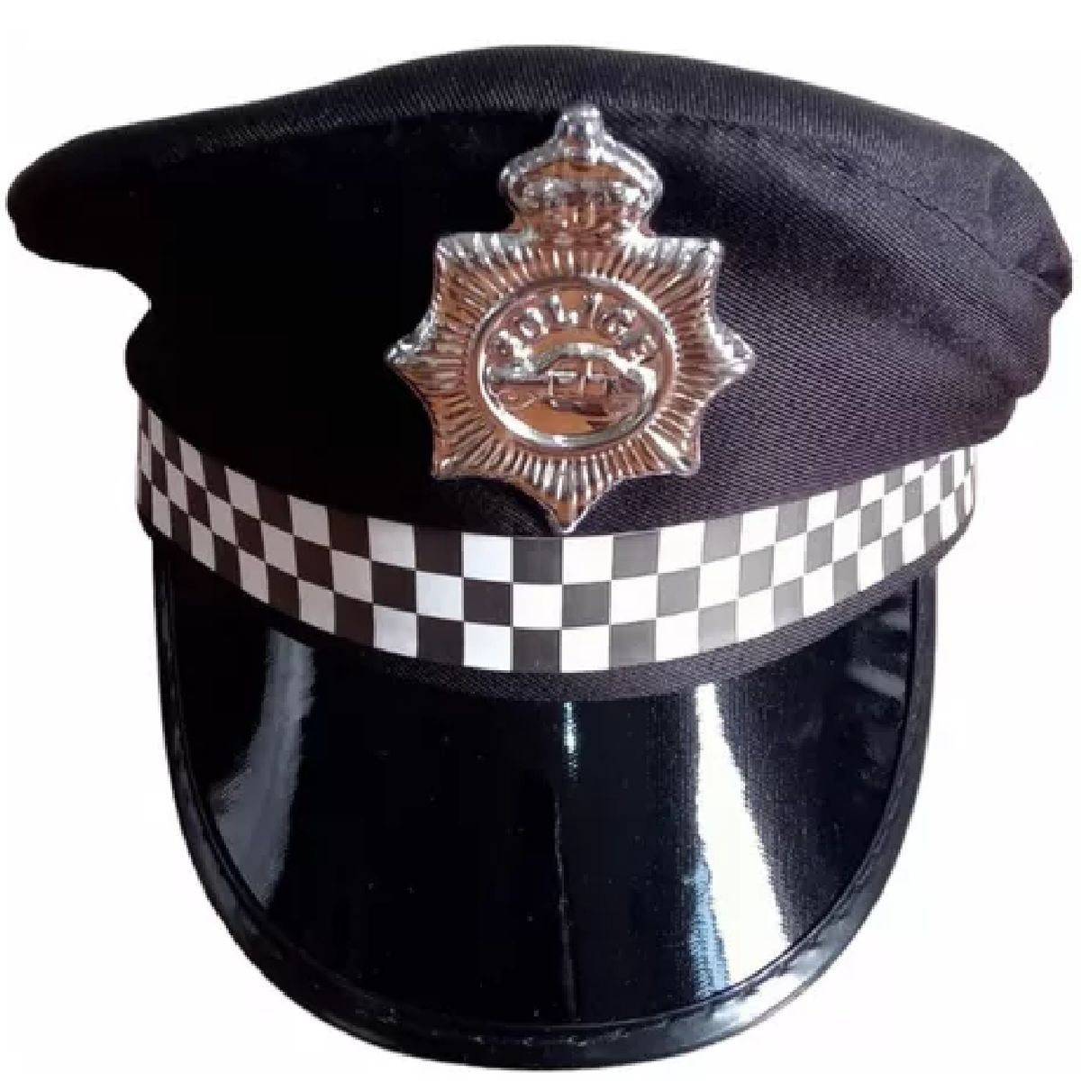 GENERICO - Gorra Kepis policia Capitan Sombrero negro