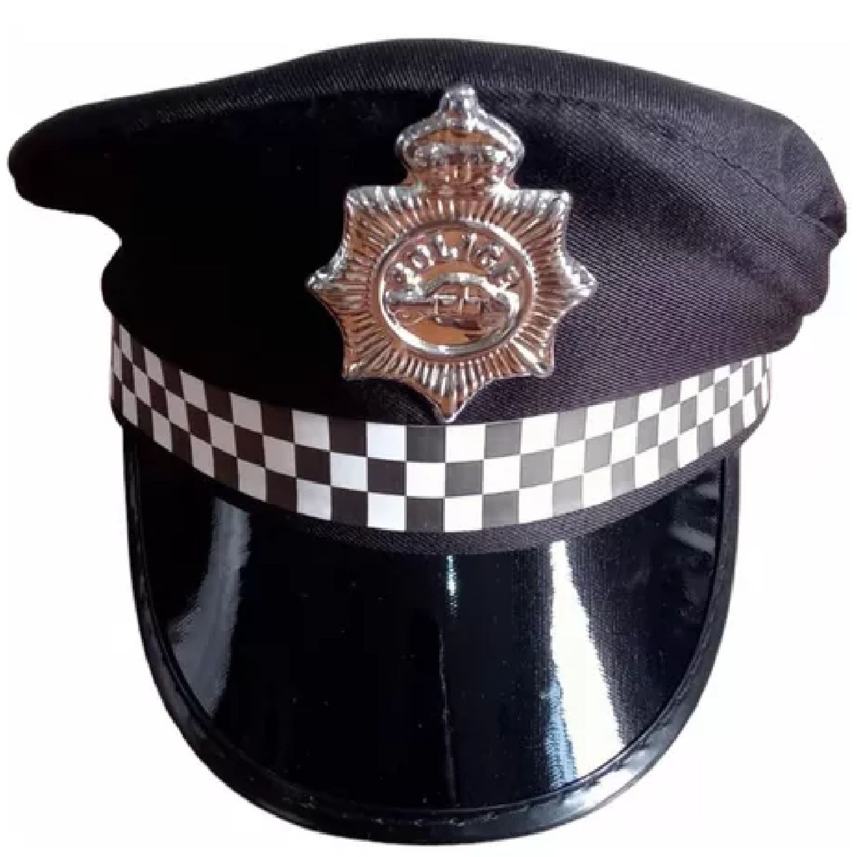 GENERICO - Gorra Kepis policia Capitan Sombrero negro