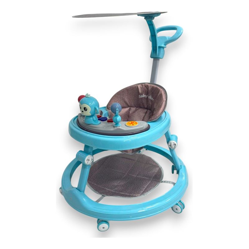 KIDSHOP - Caminador Con Guia Musical Mono 834b AZUL