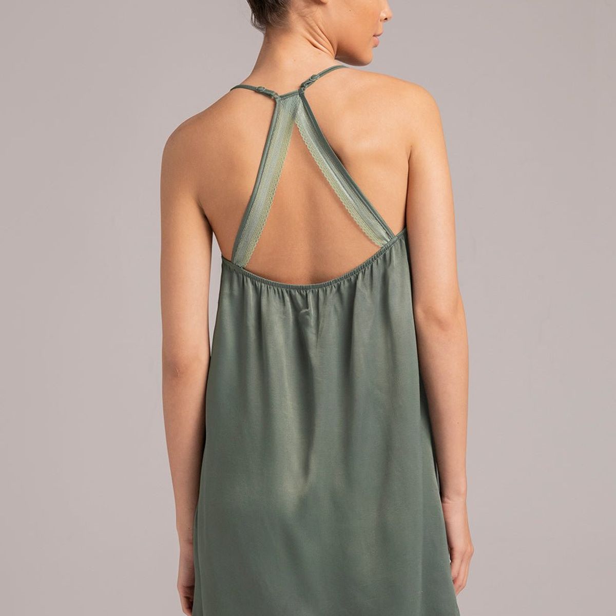 TOUCHE LINGERIE - Batola En Viscosa Satinada Y Encaje Ref  2550051