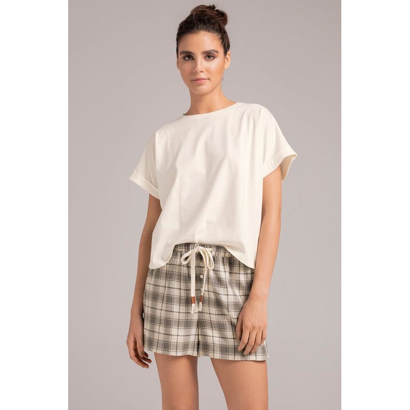 TOUCHE LINGERIE - Pijama Short De Cuadros Ref  2572051