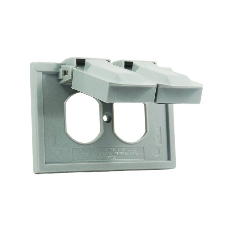 LEVITON - Tapa Intemperie Horizontal Leviton 4976-GY Nylon