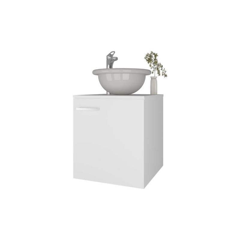 RTA DESIGN - Mueble Lavamanos Clyde Blanco Duqueza Incluye Lavamanos Vessel Sabina ZF