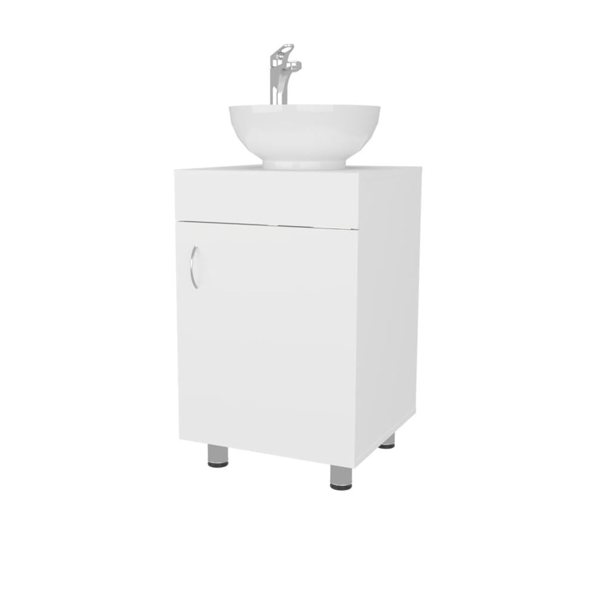 RTA DESIGN - Mueble Lavamanos Tacna Blanco Kronos Incluye Lavamanos Vassel Sabina ZF
