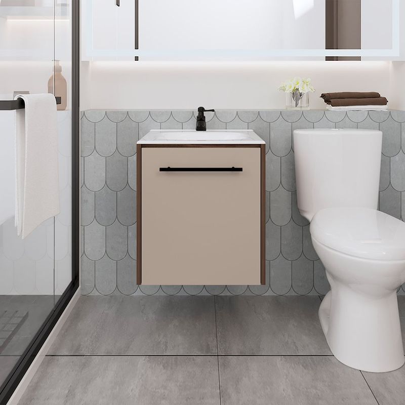 RTA DESIGN - Mueble Para Lavamanos Vulcan Milan y Capri Incluye Lavamanos Corona en Porcelana Sanitaria