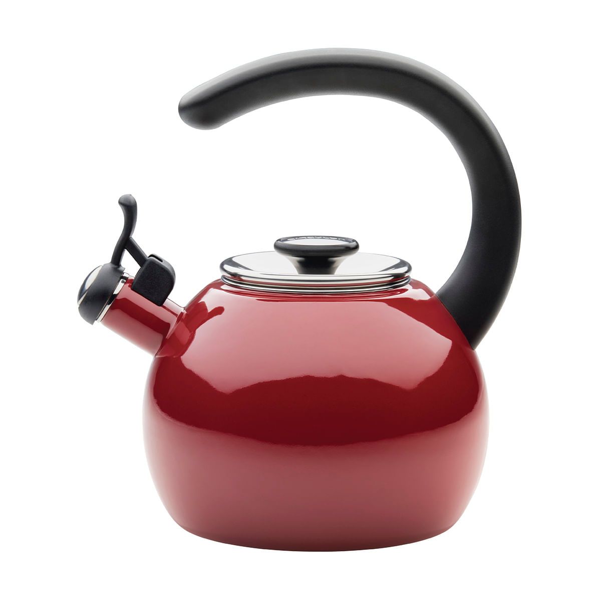 CIRCULON - Tetera silbante acero esmal con boquilla abatible 189L Circulon Rojo