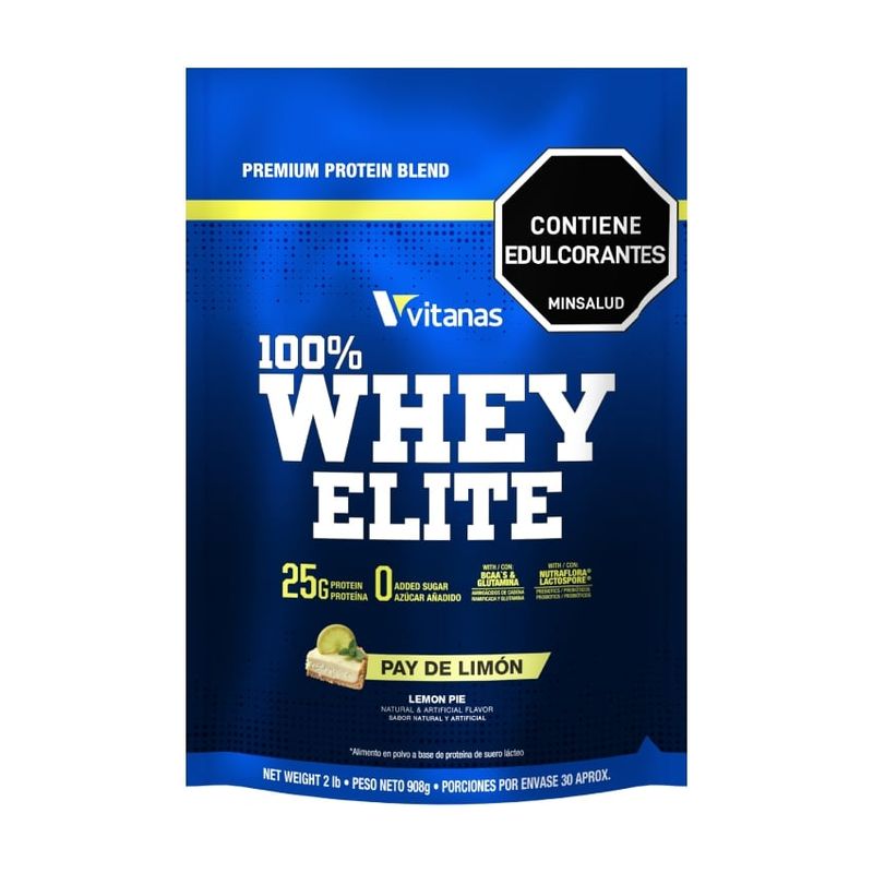 VITANAS - 100 % Whey Elite x 2 lb -Pay de Limón