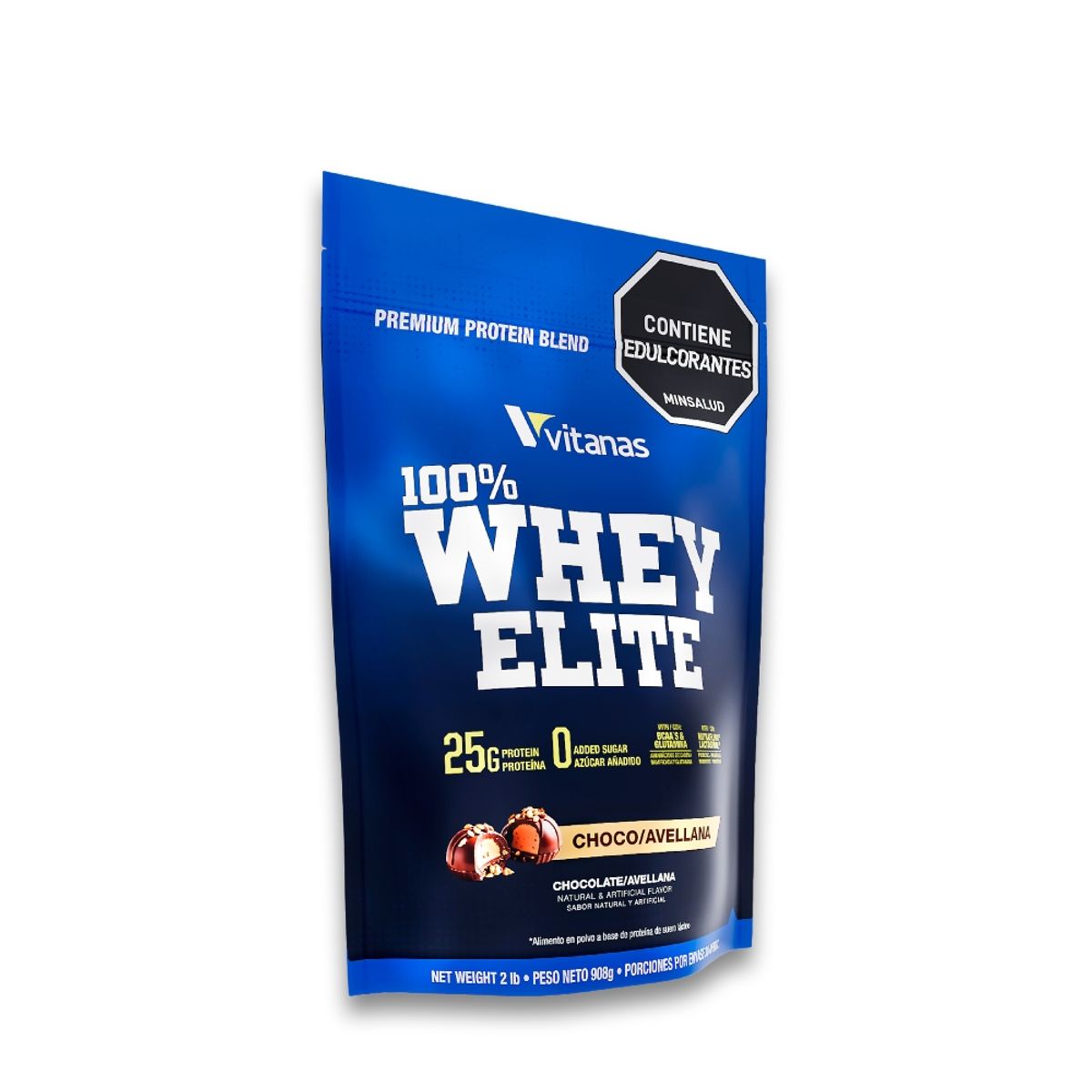 VITANAS - 100% Whey Elite 2 Lb Chocoavellana - Vitanas