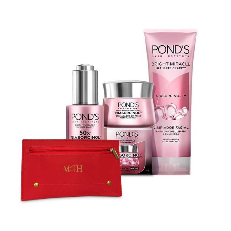 PONDS - Kit 4Piezas Cuidado Facial Antimanchas Ponds con Niasorcinol