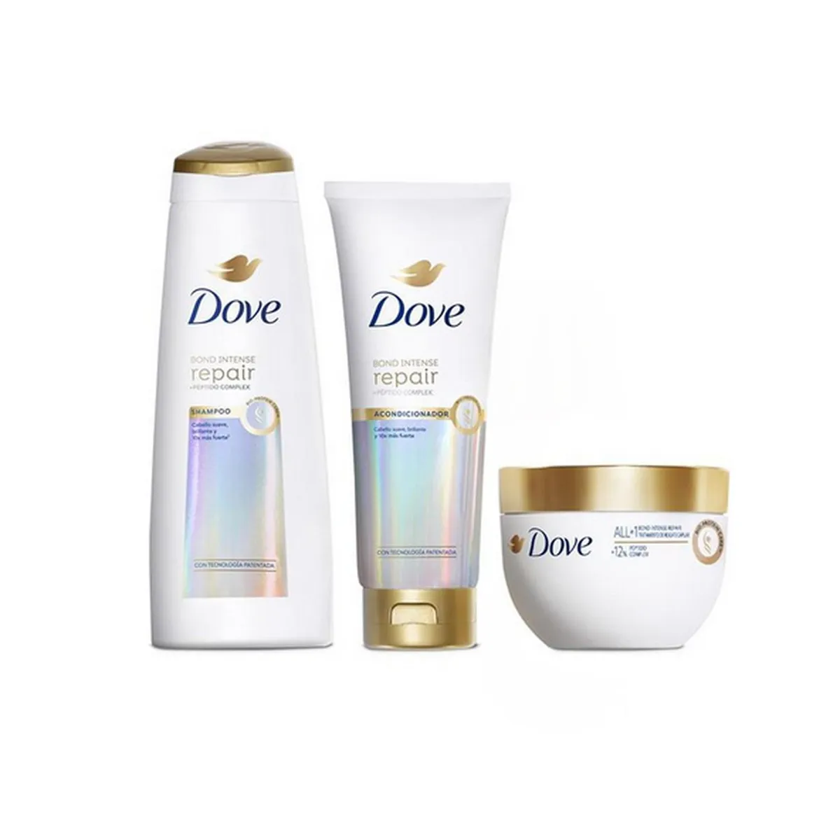 DOVE - Shampoo Acondicionador Oleo Dove Bond Intense Reparación 4ud