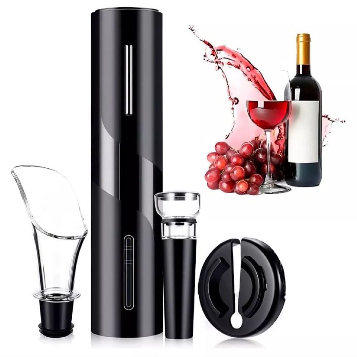 ZHOPI CO - Sacacorcho Electrico Descorchador De Vinos Abridor A Pilas