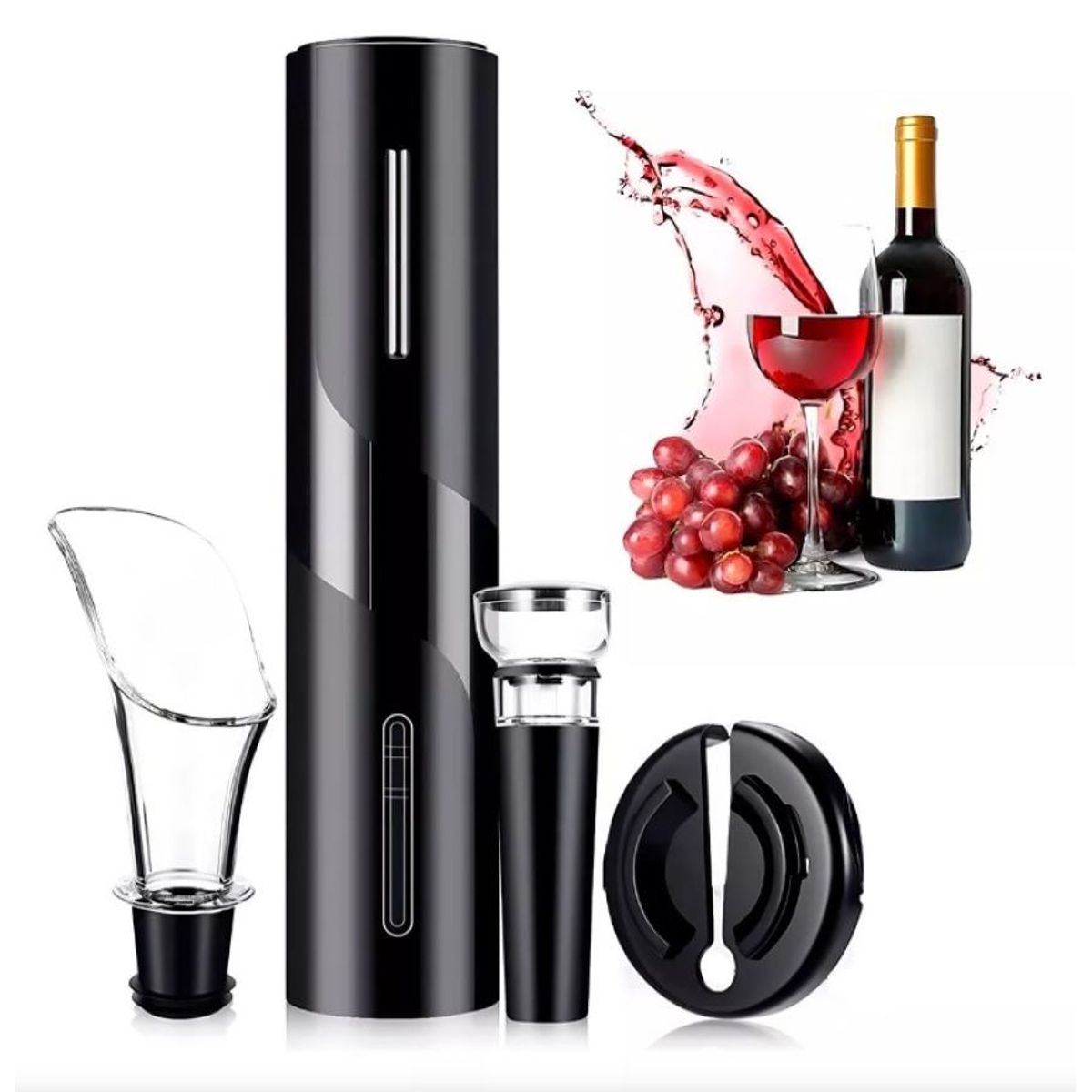 ZHOPI CO - Sacacorcho Electrico Descorchador De Vinos Abridor A Pilas