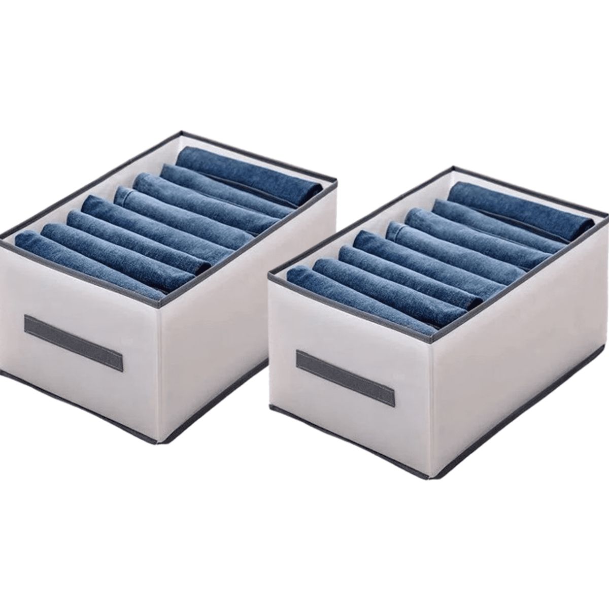 GENERICO - 2 ORGANIZADORES ALMACENAMIENTO DIVISOR PLEGABLE DE ROPAJEANSPLANTALÓN