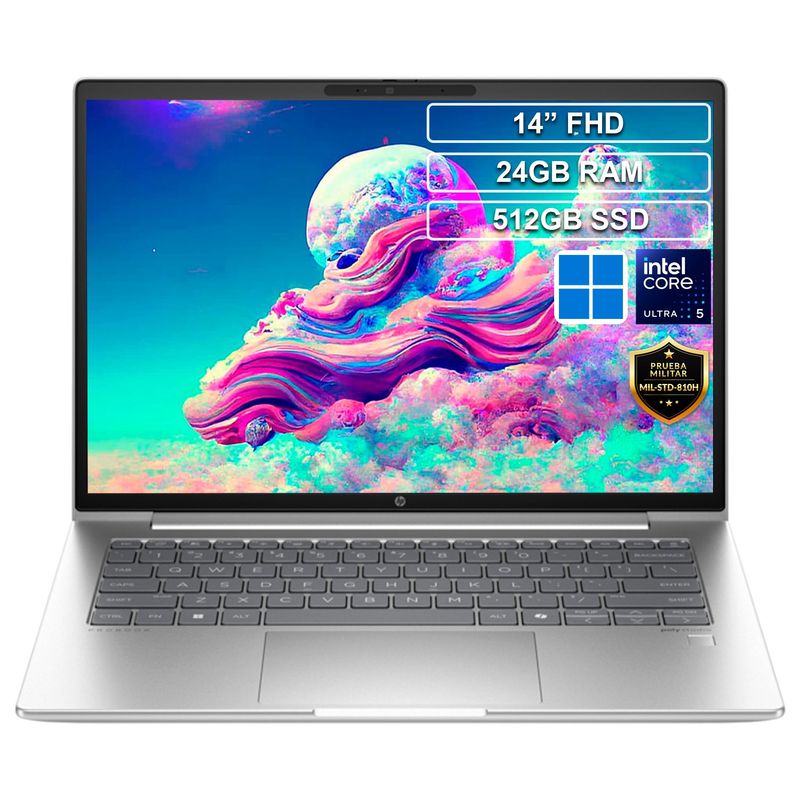 HP - Portátil HP Probook Core Ultra 5 125U 24GB 512GB Win 11 Pro