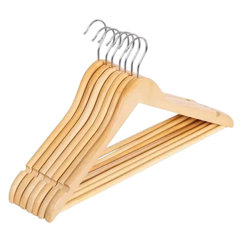 GENERICO - Ganchos De Madera Para Colgar Ropa X 24 Unidades