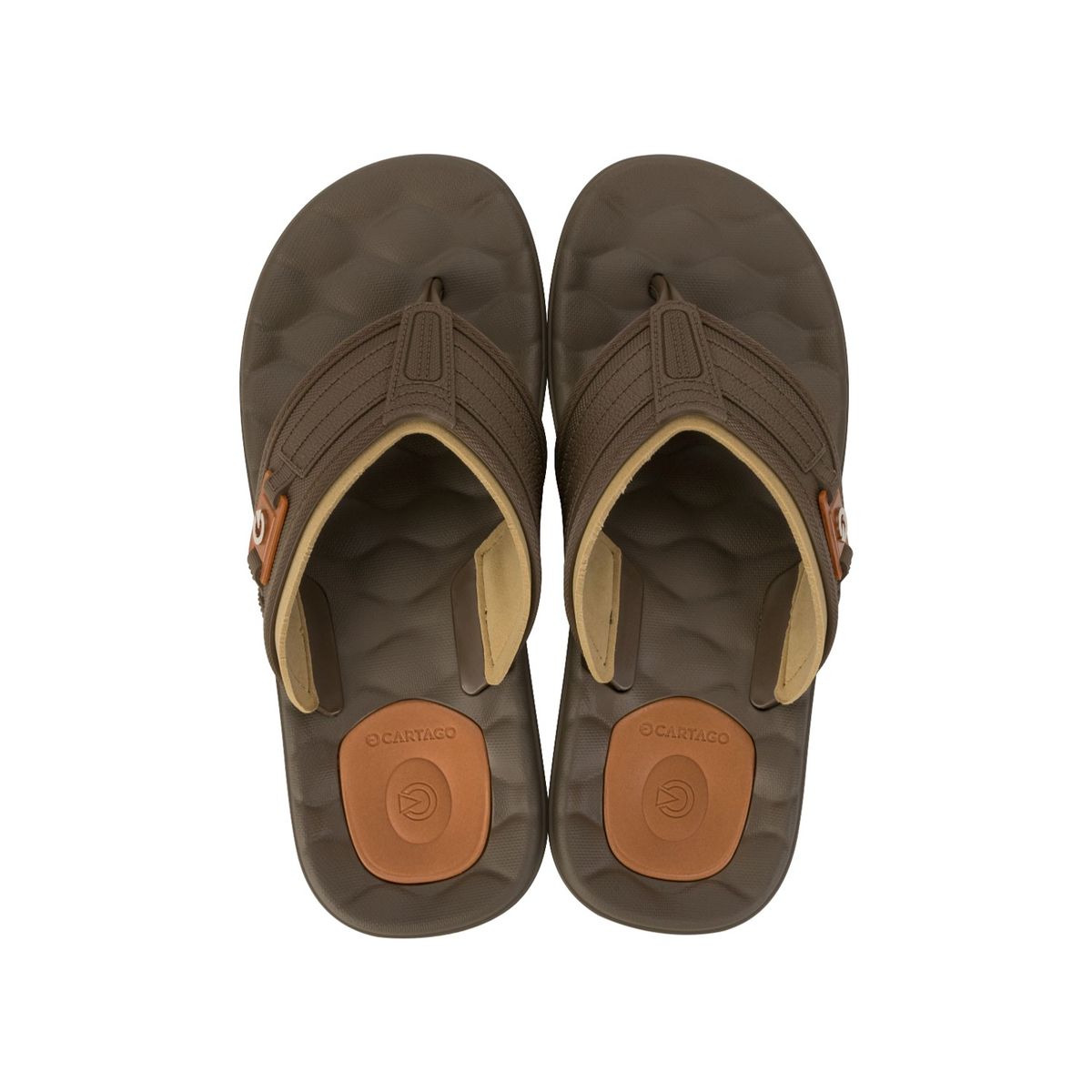 CARTAGO - SANDALIAS HOMBRE MARRÓN CARTAGO EGEU III THONG AD 12287-BK528