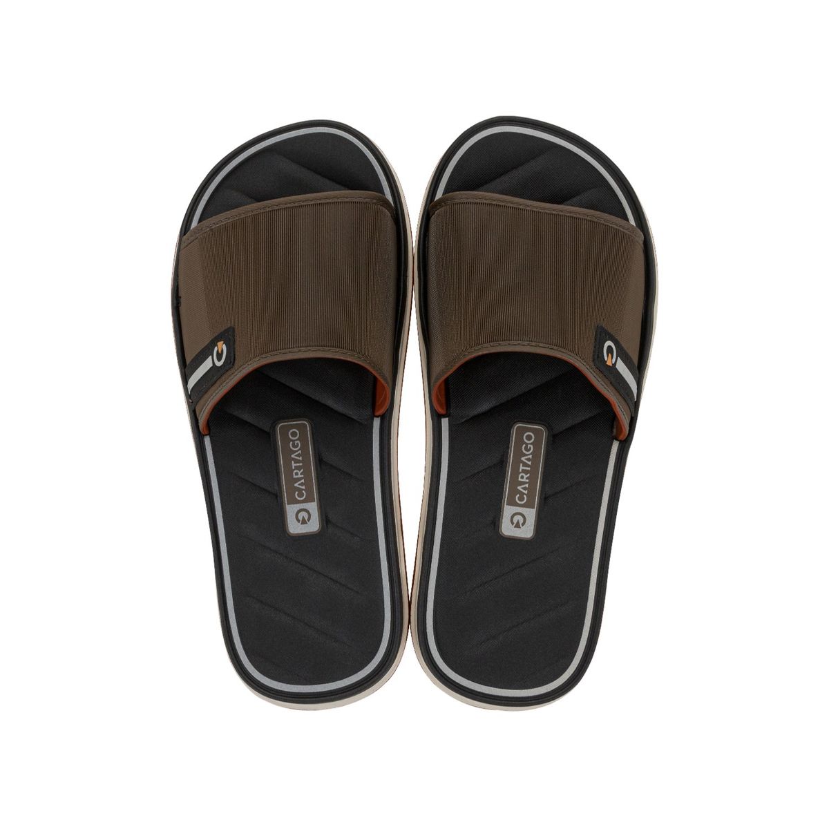 CARTAGO - SANDALIAS HOMBRE BEIGE CARTAGO MALAGA SPORT SLIDE AD 12377-BJ524