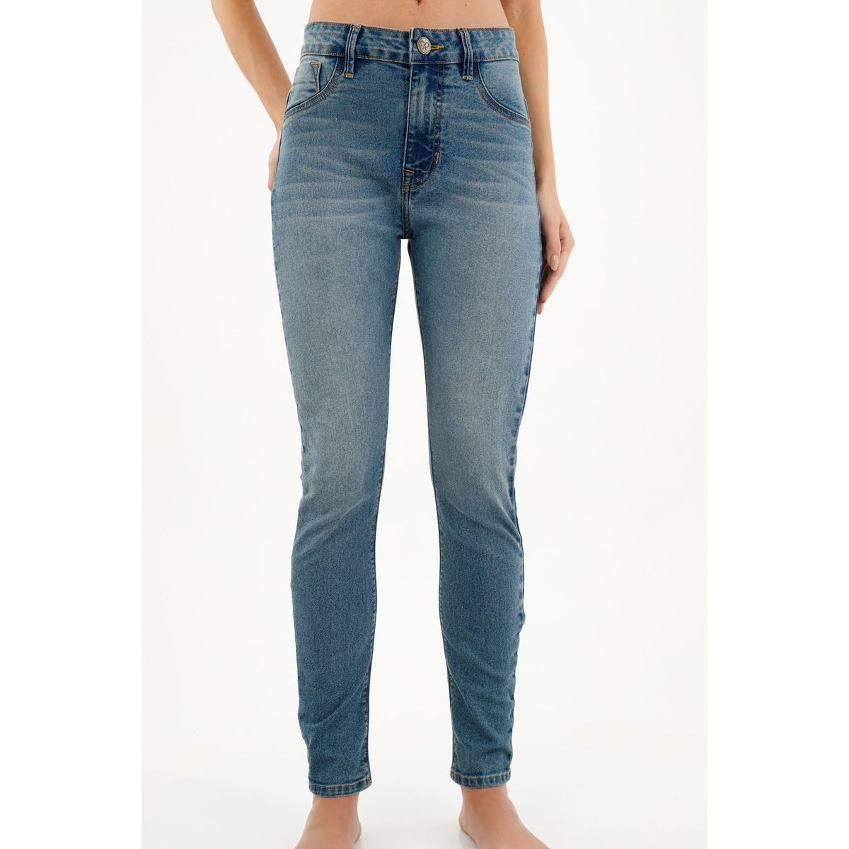 TENNIS - Jean super slim  azul para mujer