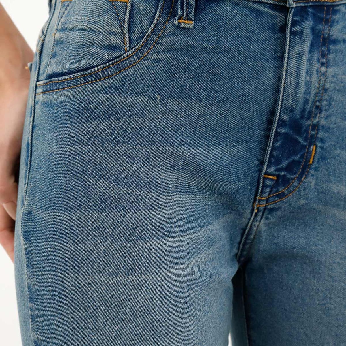 TENNIS - Jean super slim  azul para mujer