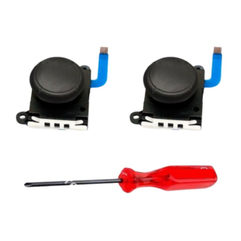 GENERICO - 2x Análogo Joystick Antidrift + Triwing para Nintendo Switch