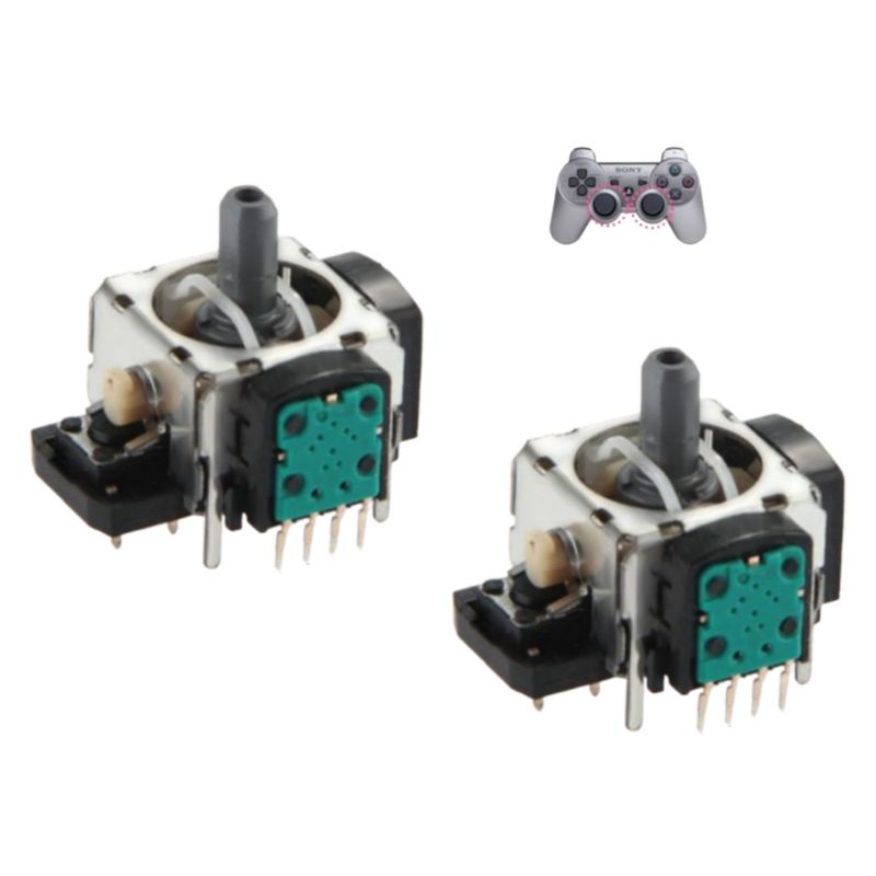 GENERICO - 2x Análogo Analógico Stick 4pin para Control Sony PS3 Play 3