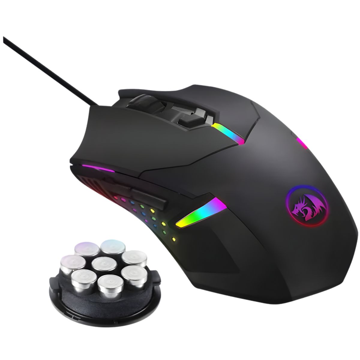 REDRAGON - MOUSE GAMER REDRAGON M601-RGB CENTROPHORUS, 7200DPI, 8 PESAS