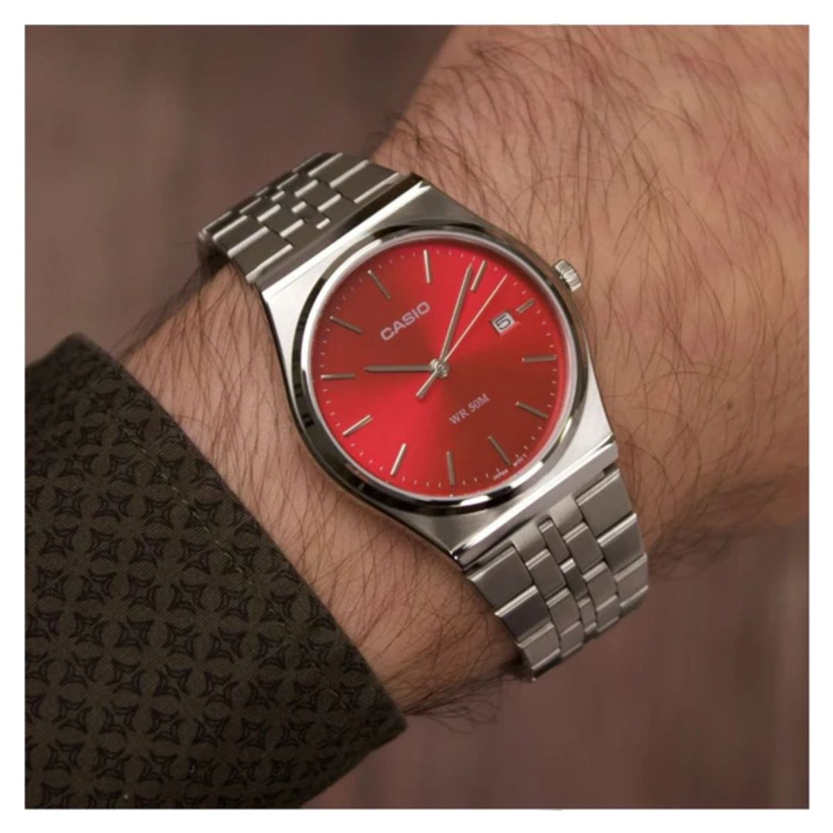 CASIO - Reloj Hombre Casio Modelo MTP-B145D-4A2 Diseño Elegante