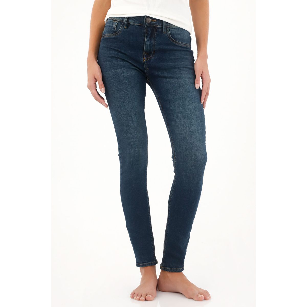 TENNIS - Jean Super Slim azul para mujer