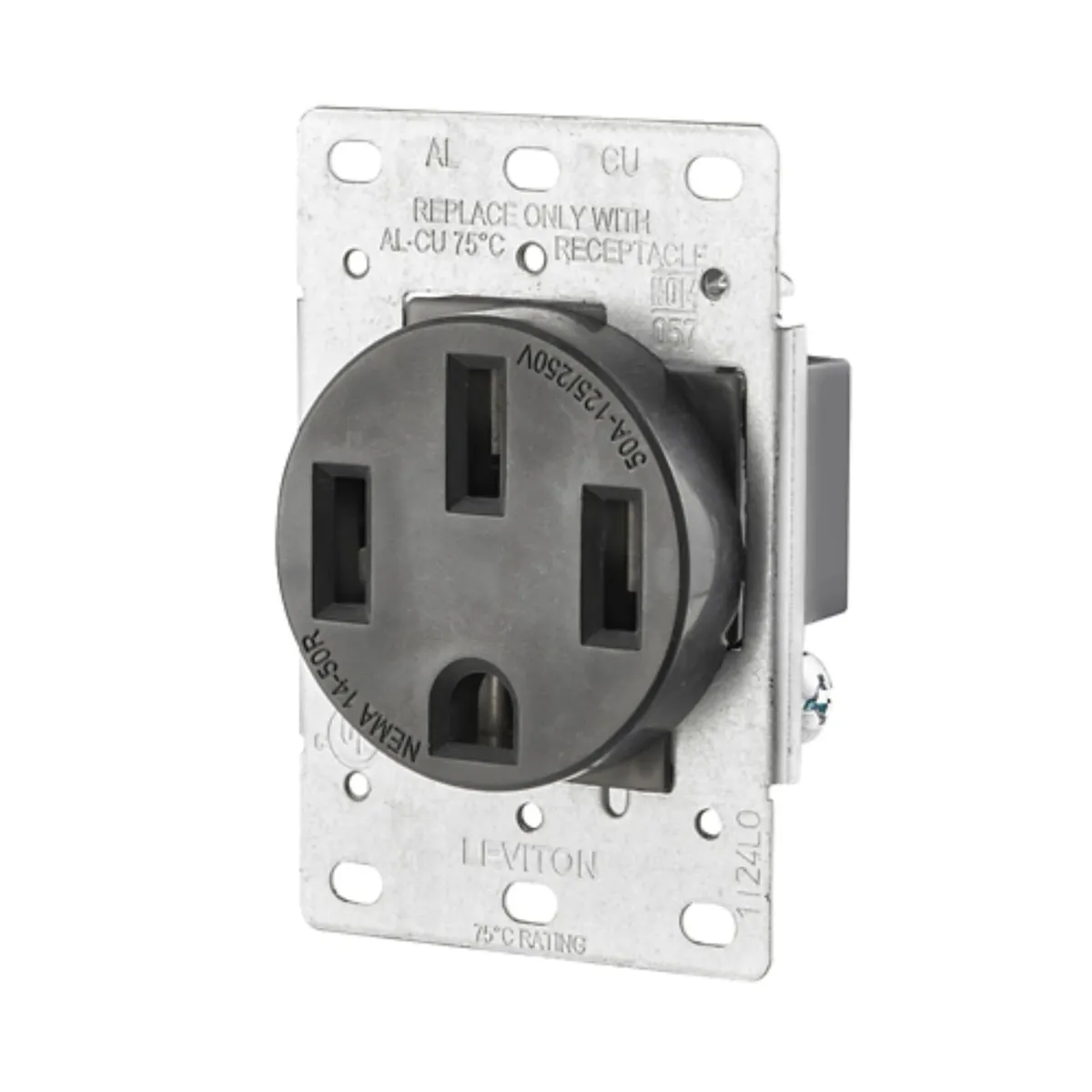LEVITON - TOMA INCRUSTAR 50A 125/250V LEVITON 279-S 3P/4H NEMA 14-50R