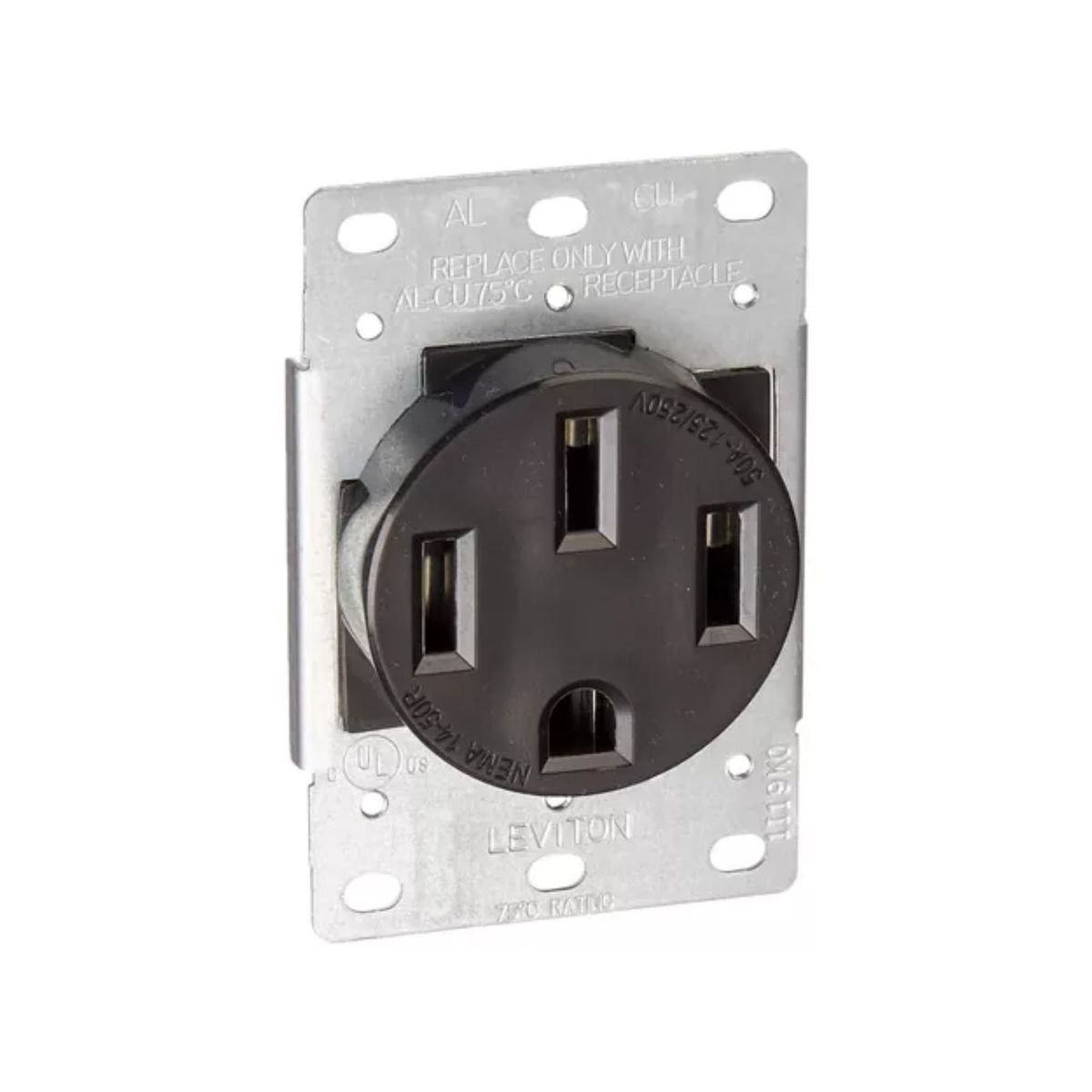 LEVITON - TOMA INCRUSTAR 50A 125/250V LEVITON 279-S 3P/4H NEMA 14-50R