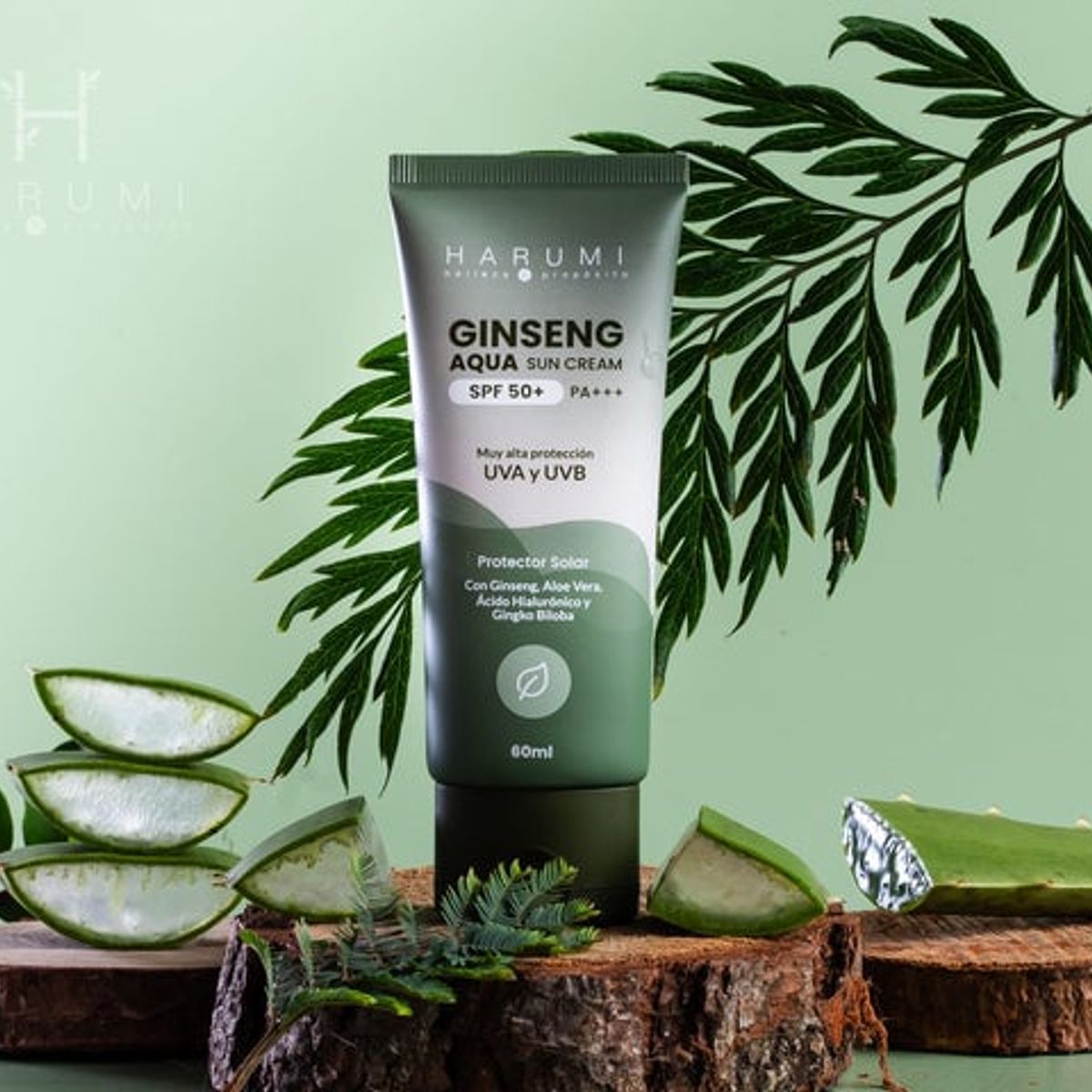 HARUMI - Harumi Ginseng Aqua Sun Cream SPF50