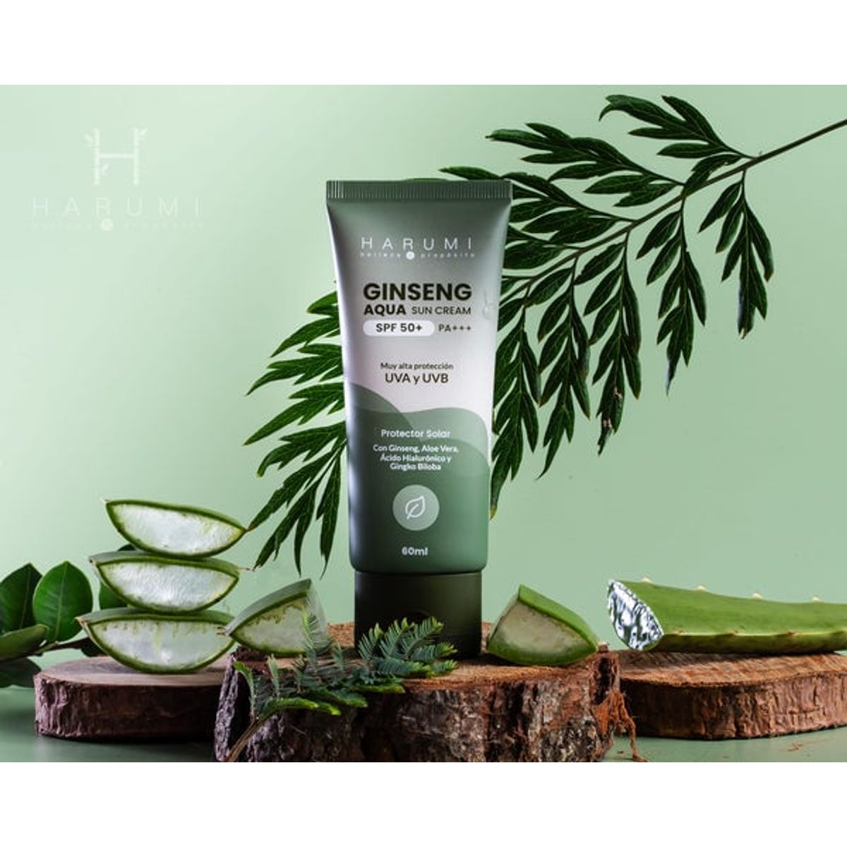 HARUMI - Harumi Ginseng Aqua Sun Cream SPF50