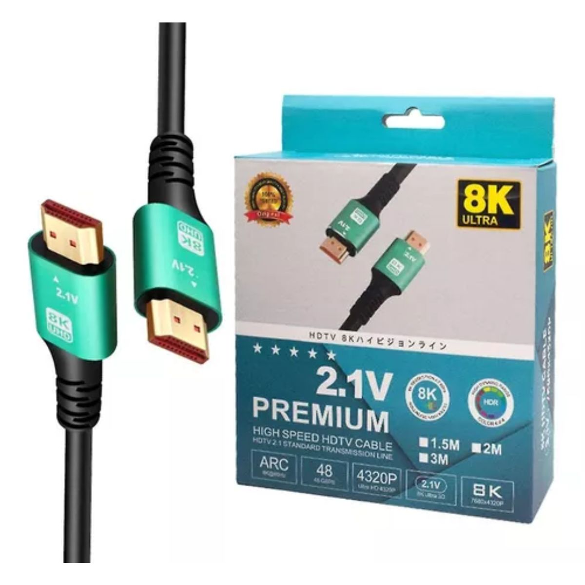 GENERICO - Cable HDMI 2.1 V Premium 8K HD Ultra 10M