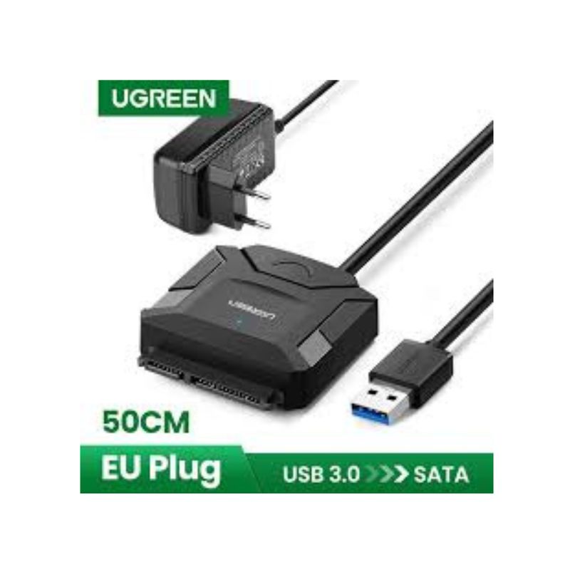 UGREEN - Adaptador De Sata A Usb 3.0 Lector Discos 3.5 Ugreen 20636