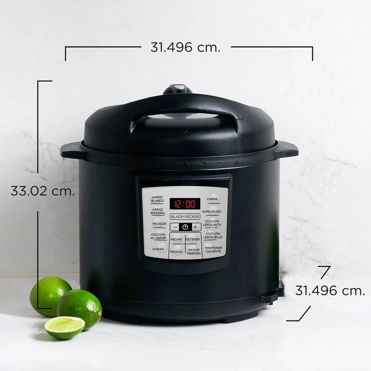 BLACK+DECKER - Olla Multifuncional Inteligente Black+Decker Digital de 5,7 Litros