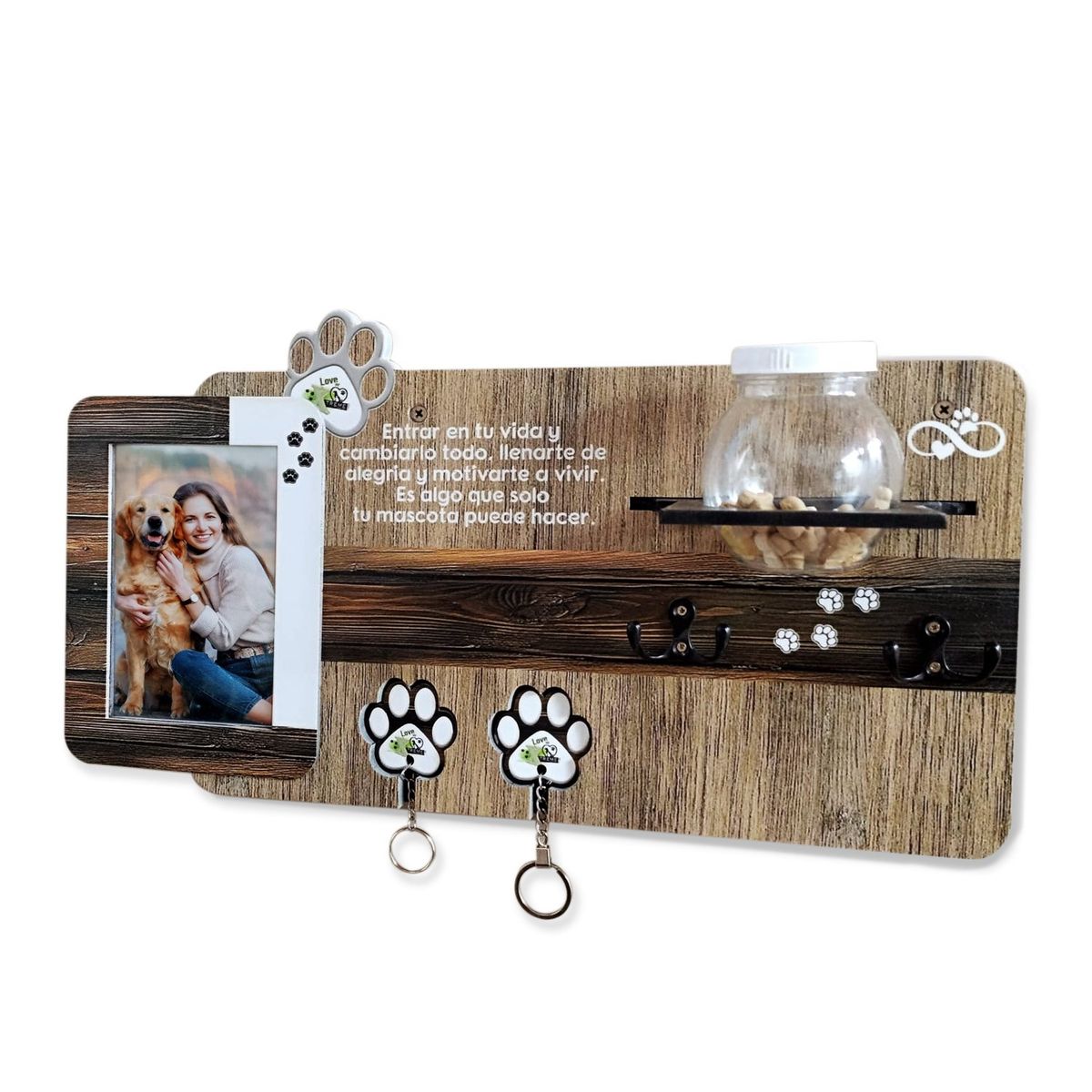 GENERICO - Repisa Pet 47cm x 25cm Color Madera