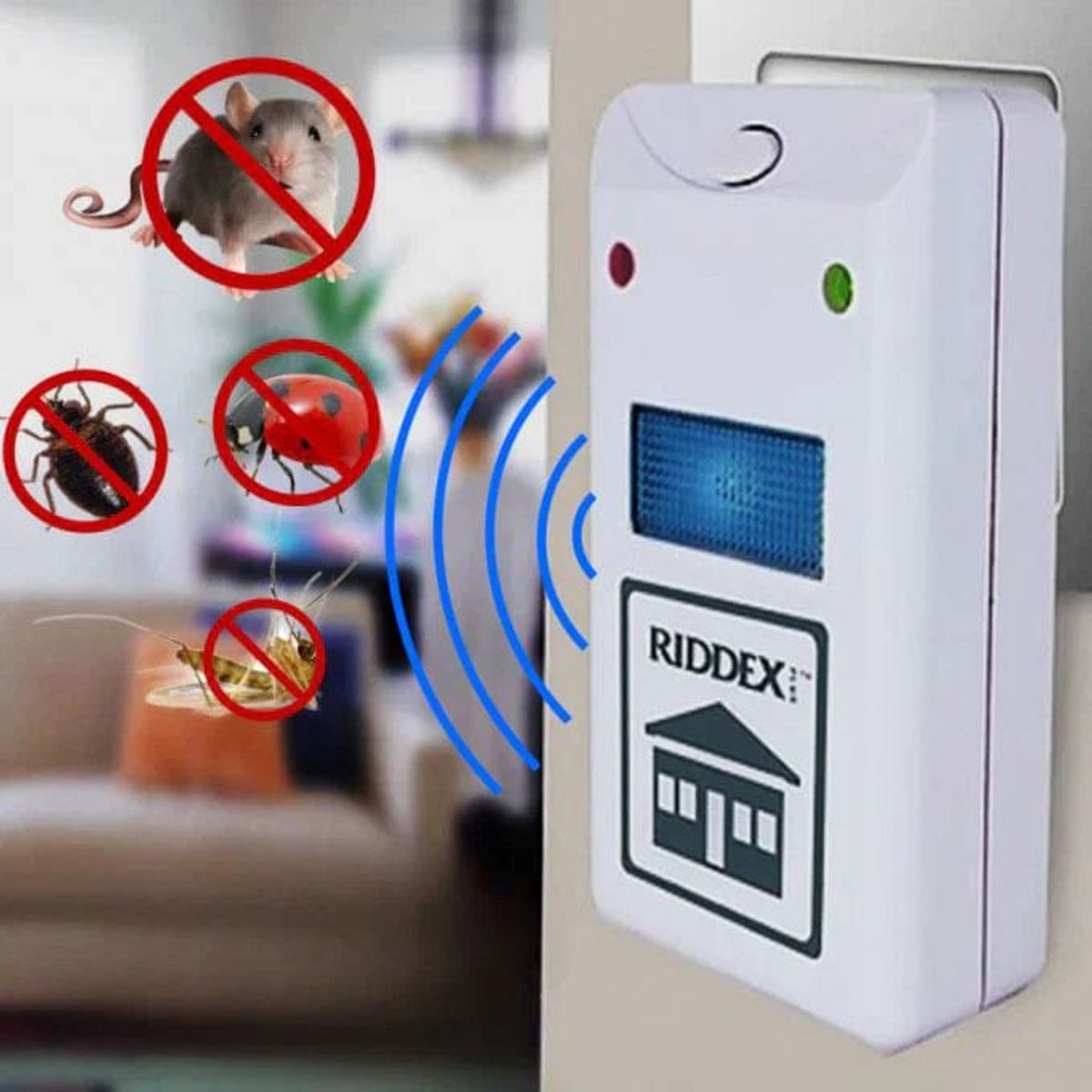 SKY - Riddex Repelente Electrico Roedores Cucarachas Insectos