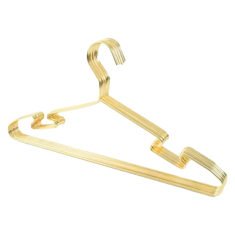 VITTORIA - Pack X20 Ganchos Ropa Metálico Triangular Dorado HO0402
