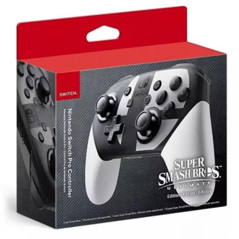 NINTENDO SWITCH - Control Joystick Inalámbrico Para Nintendo Switch Pro Blanco.