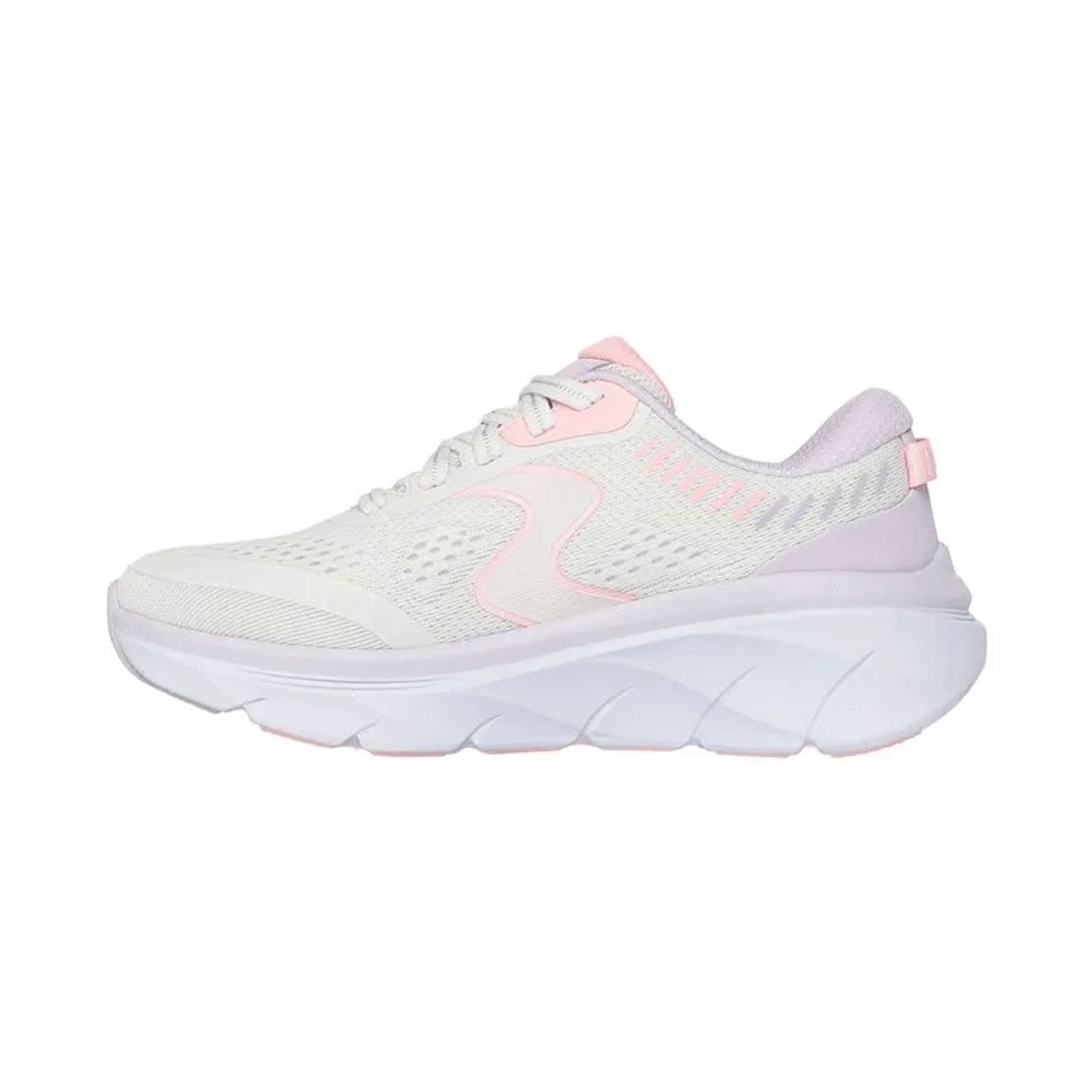 SKECHERS - Tenis Skechers Para Mujer D´Lux Walker 2.0 Active Pace Color Blanco y Rosa