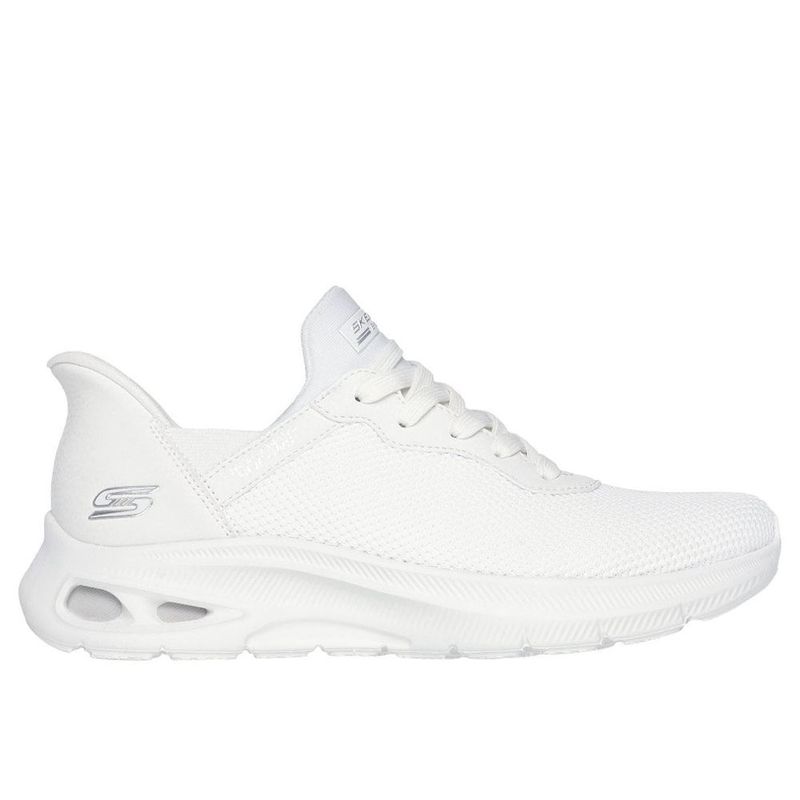 SKECHERS - Tenis Skechers Slip Ins Bobs Para Mujer Color Blanco