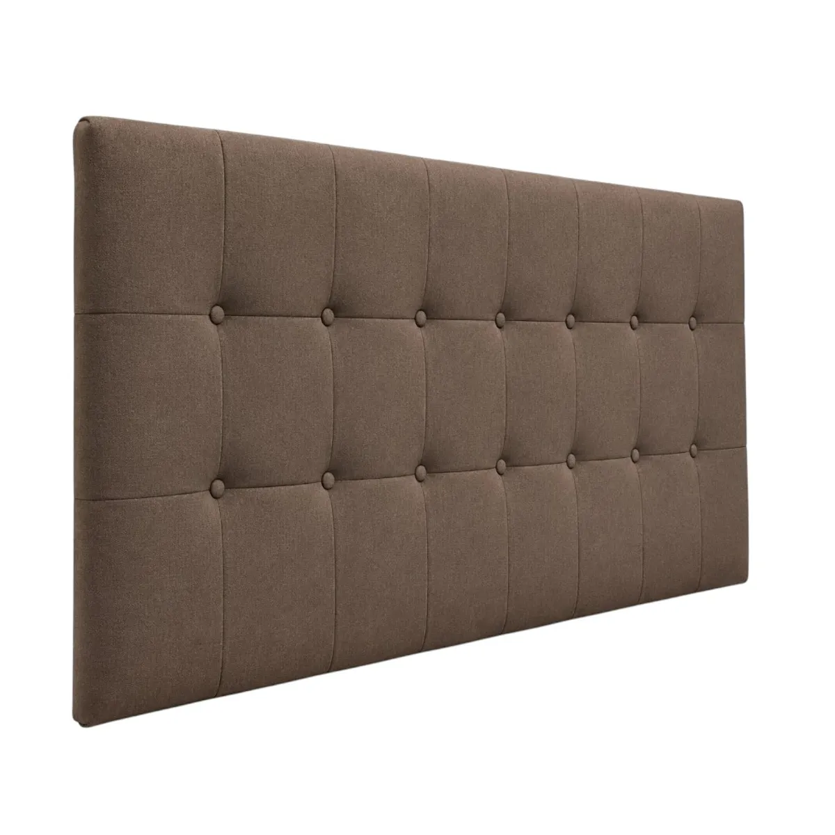 DISEÑOS RAMONA'S - Cabecero Queen 160x60 Cuadros Chocolate Tela