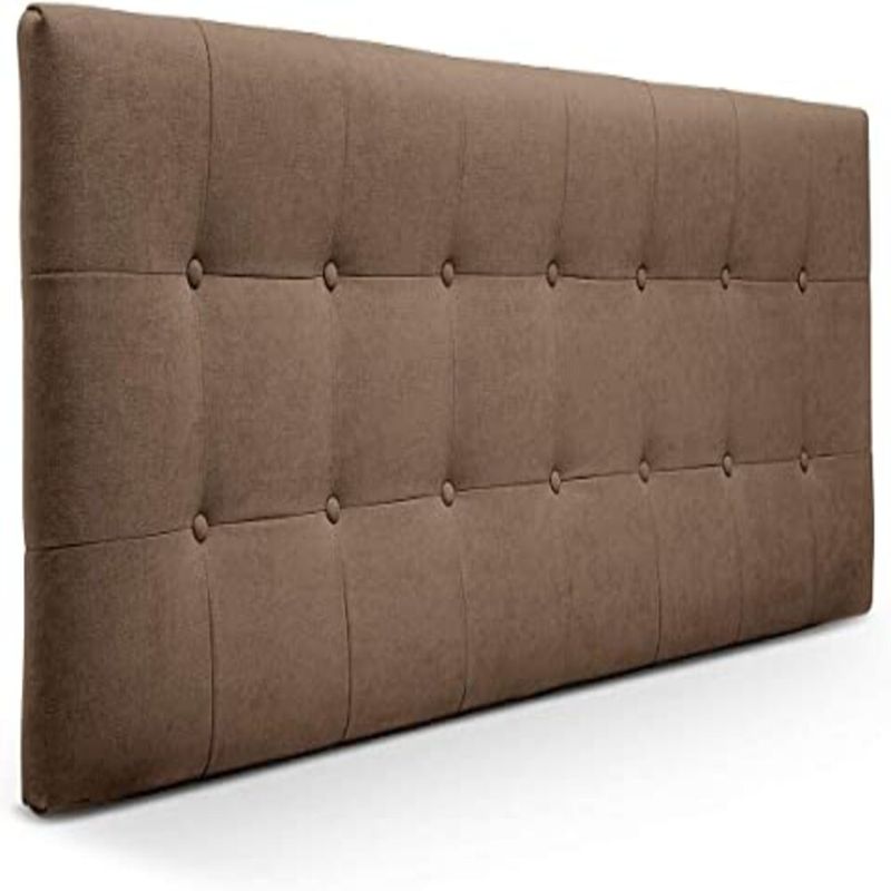 DISEÑOS RAMONA'S - Cabecero Queen 160x60 Cuadros Chocolate Tela